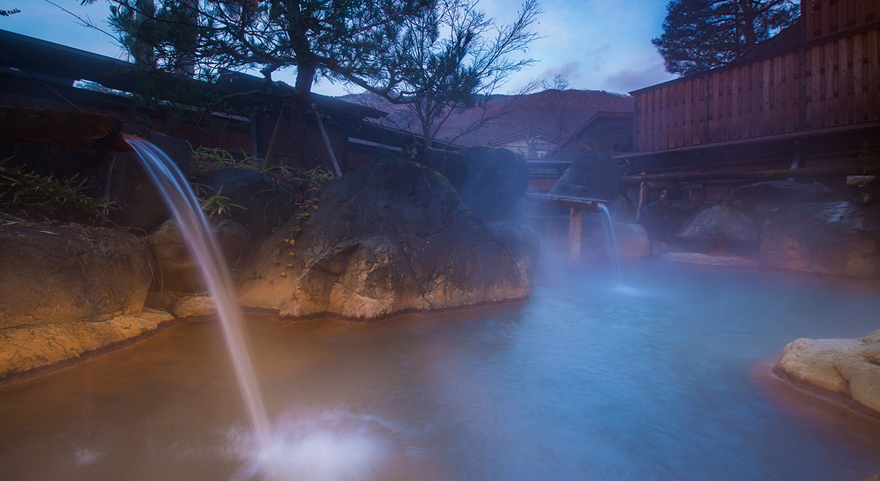 源泉かけ流しの温泉
