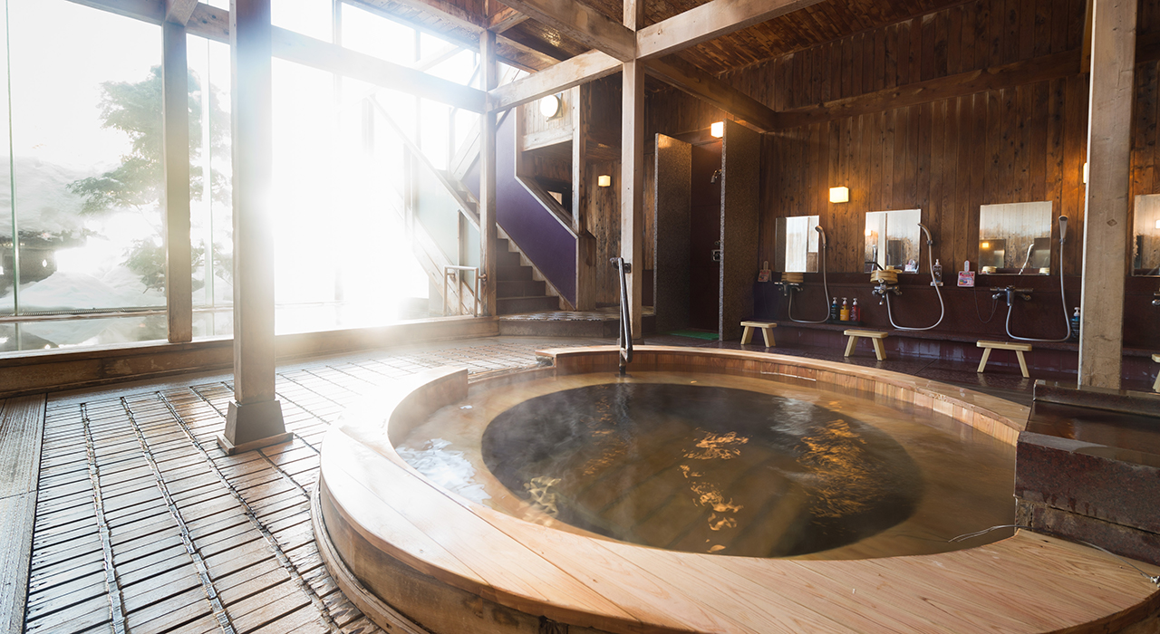 旅館内の温泉